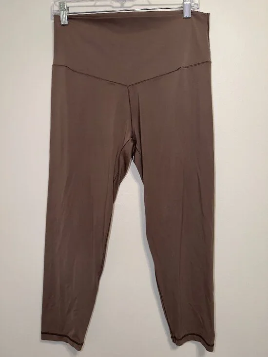 Offline Aerie Real Me Leggings XL High Rise 7/8 Short Inseam Brown - Picture 2 of 6